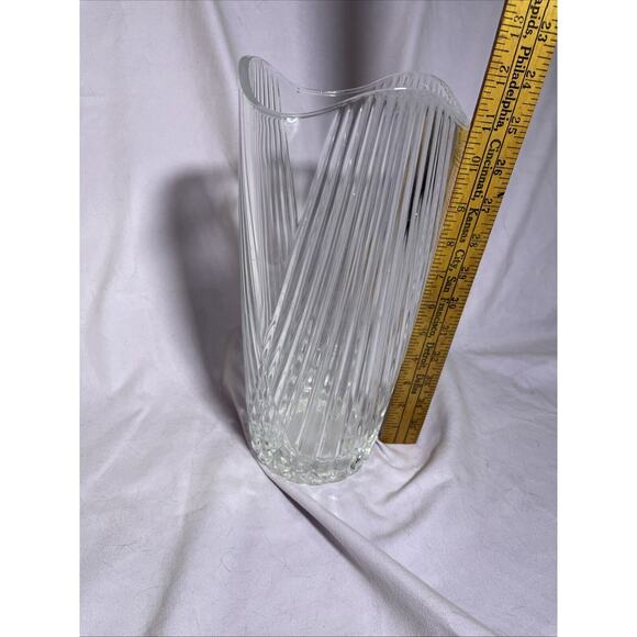 Arc International Cristal d'Arques ~ Genuine Lead Crystal 11 3/4” Vase - Picture 4 of 5
